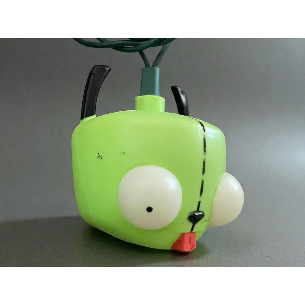 RARE Invader Zim-Gir and Pig String Lights by Kurt Adler-Nickelodeon Decor-2010